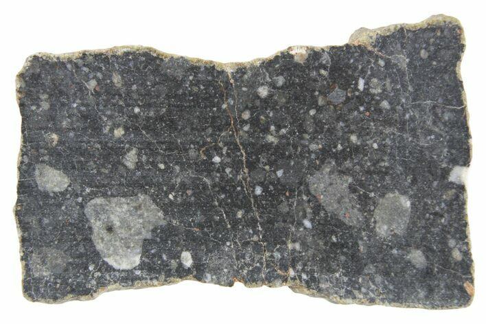 Polished Lunar Meteorite ( g) Slice - NWA #360277